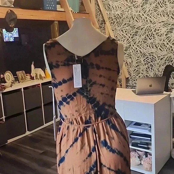 YOUNG FABULOUS & BROKE TIE-DYE SLEEVELESS DRESS  SIZE S - Picture 5 of 6